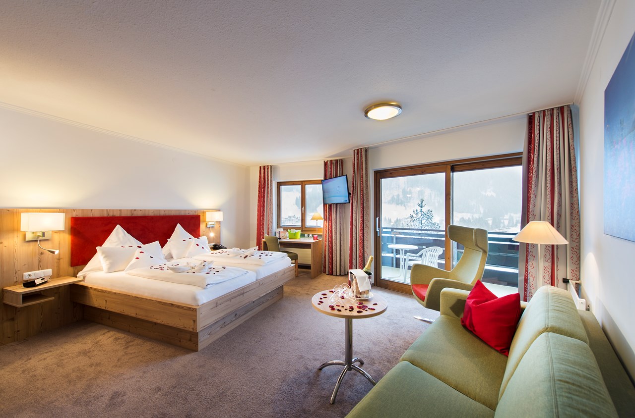 4* Hotel Erlebach für Ihre Auszeit mit Ruhe und Bewegung Zimmerkategorien Doppelzimmer Romantik 38 qm