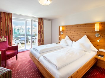 4* Hotel Erlebach für Ihre Auszeit mit Ruhe und Bewegung Zimmerkategorien Doppelzimmer Alpinstyle 21 qm