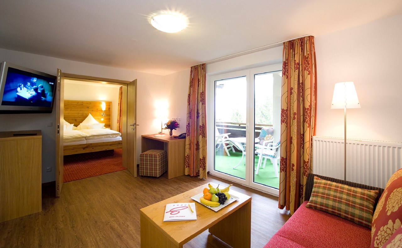 4* Hotel Erlebach für Ihre Auszeit mit Ruhe und Bewegung Zimmerkategorien Alpensuite 40 qm