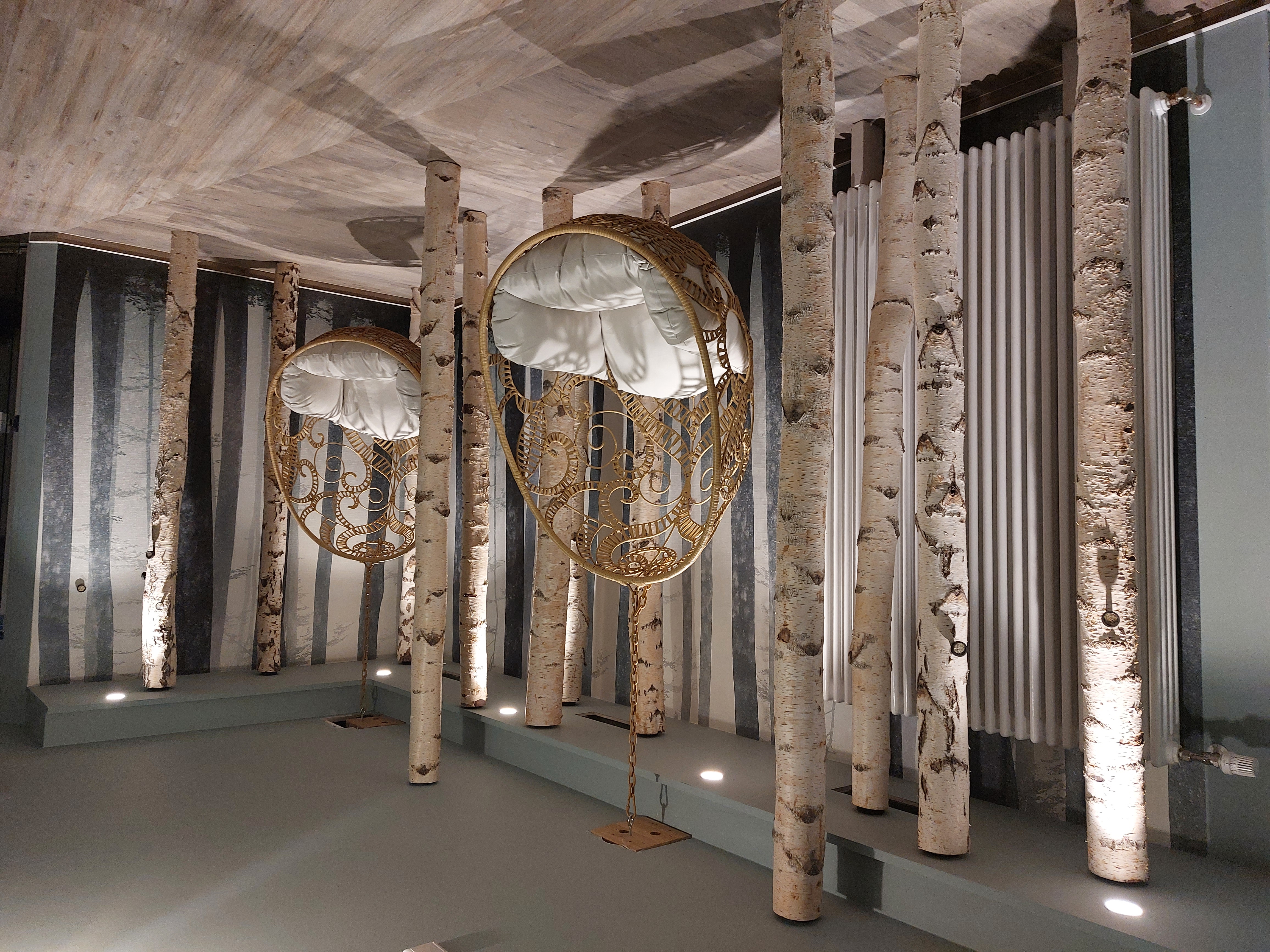 Berghotel Hoher Knochen Saunen und Bäder im Detail Waldsauna