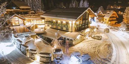 Wellnessurlaub - Hunde: auf Anfrage - Schöder - Hotel Annelies im Winter. Langlaufübungsplatz und Loipeneinstieg direkt vor dem Langlaufhotel Annelies inkl. Langlaufschule Annelies  - Hotel Annelies