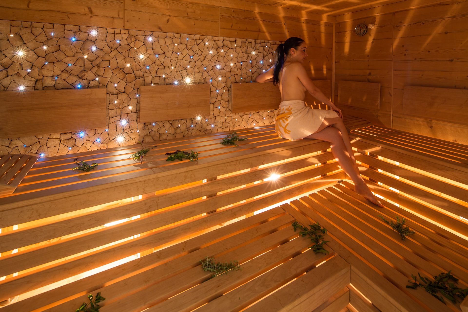 Sonnenhotel Adler Nature Spa Adults only Saunen und Bäder im Detail Bio-Alpenkräutersauna