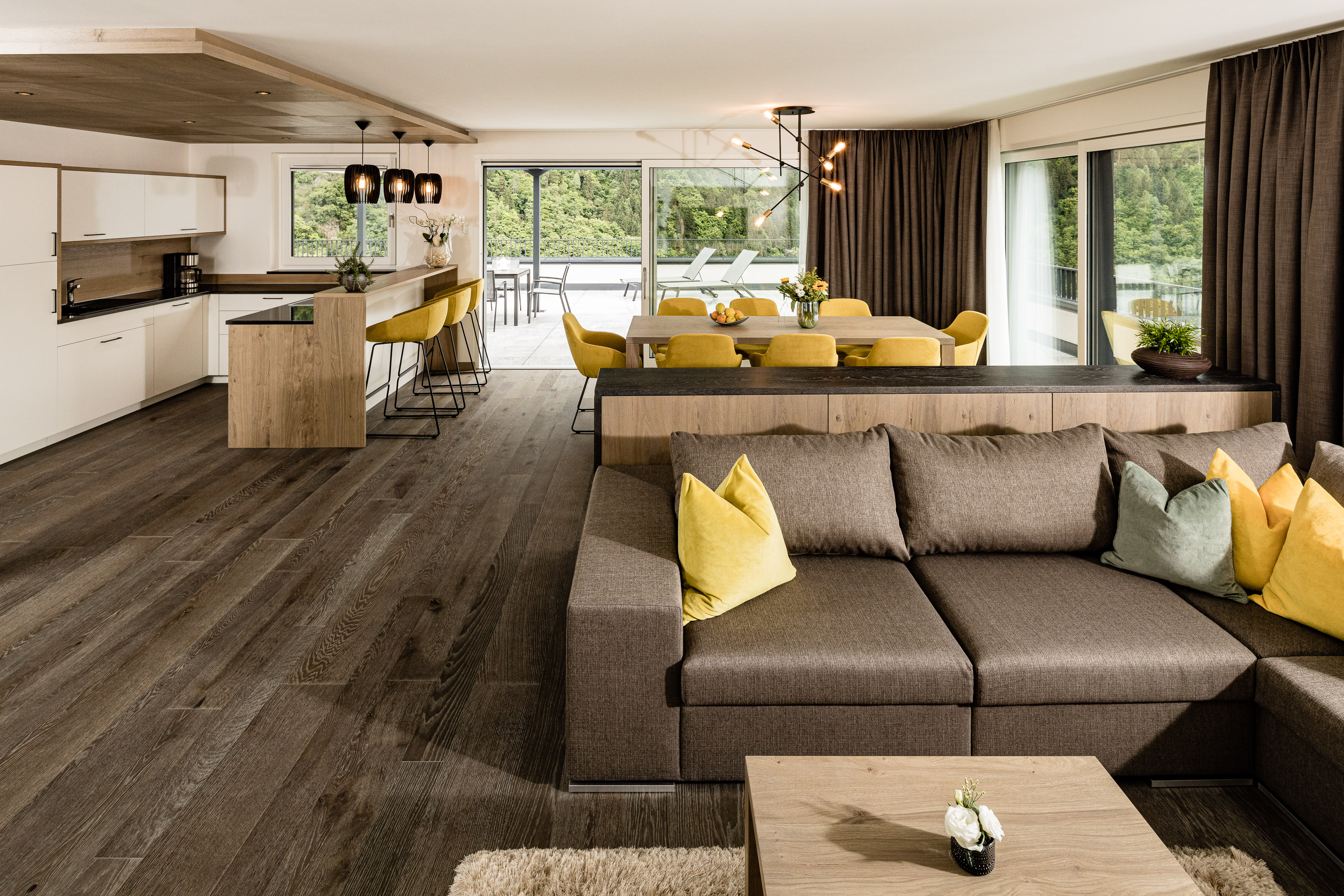 Panorama Residence Saltaus Zimmerkategorien Typ 17 – Three Bedroom Penthouse Villa mit Terrasse, Whirlpool und privater, finnischer Sauna