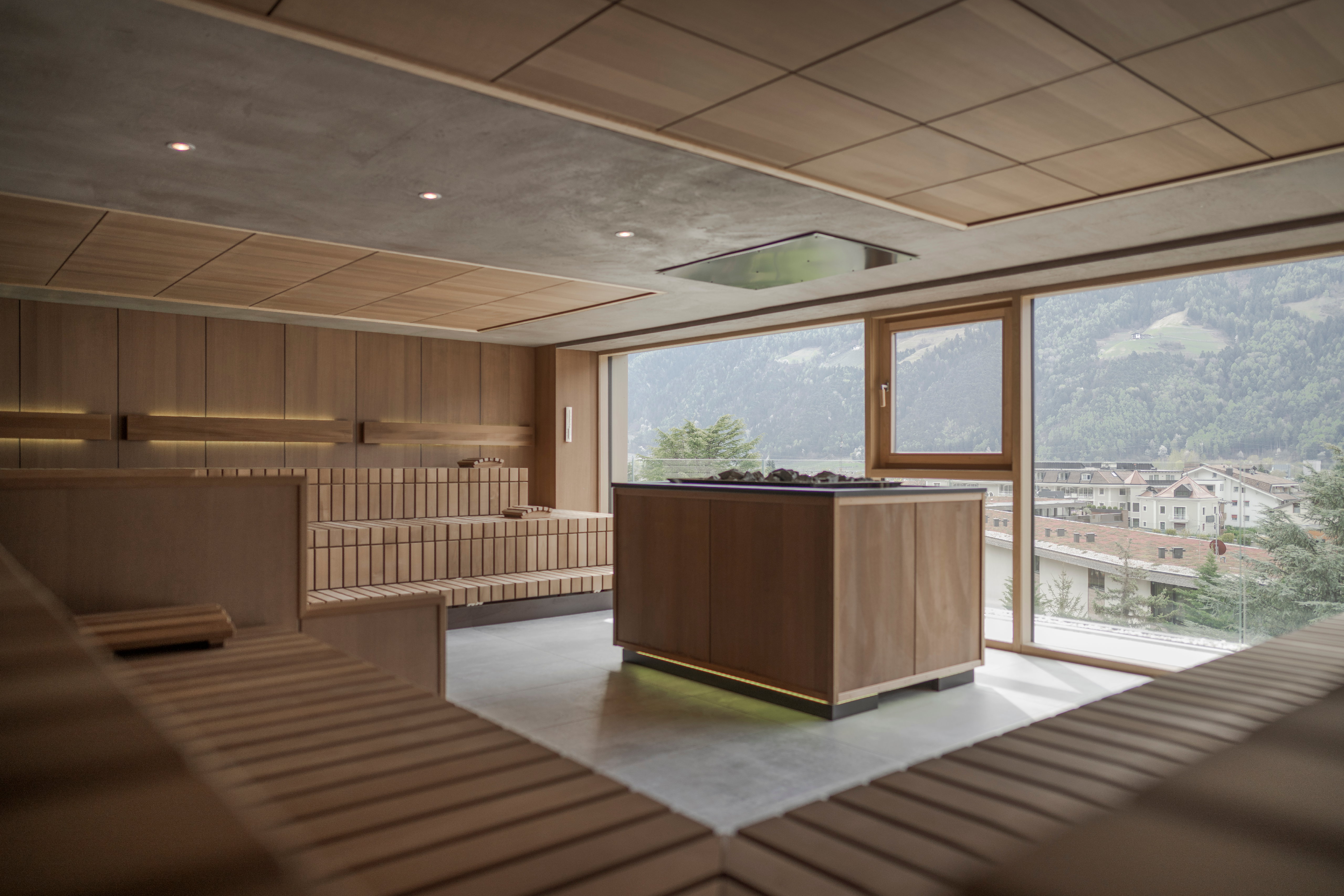 Wellnesshotel: Panorama-Event-Sauna im Sky-Spa - Feldhof DolceVita Resort