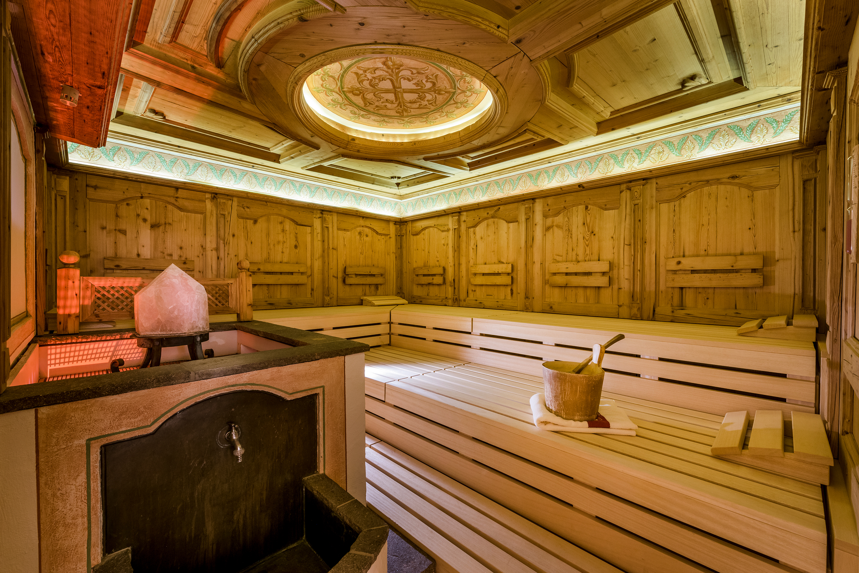 Wellnesshotel: Stubensauna im Hotel Auenhof in Lech - Hotel Auenhof