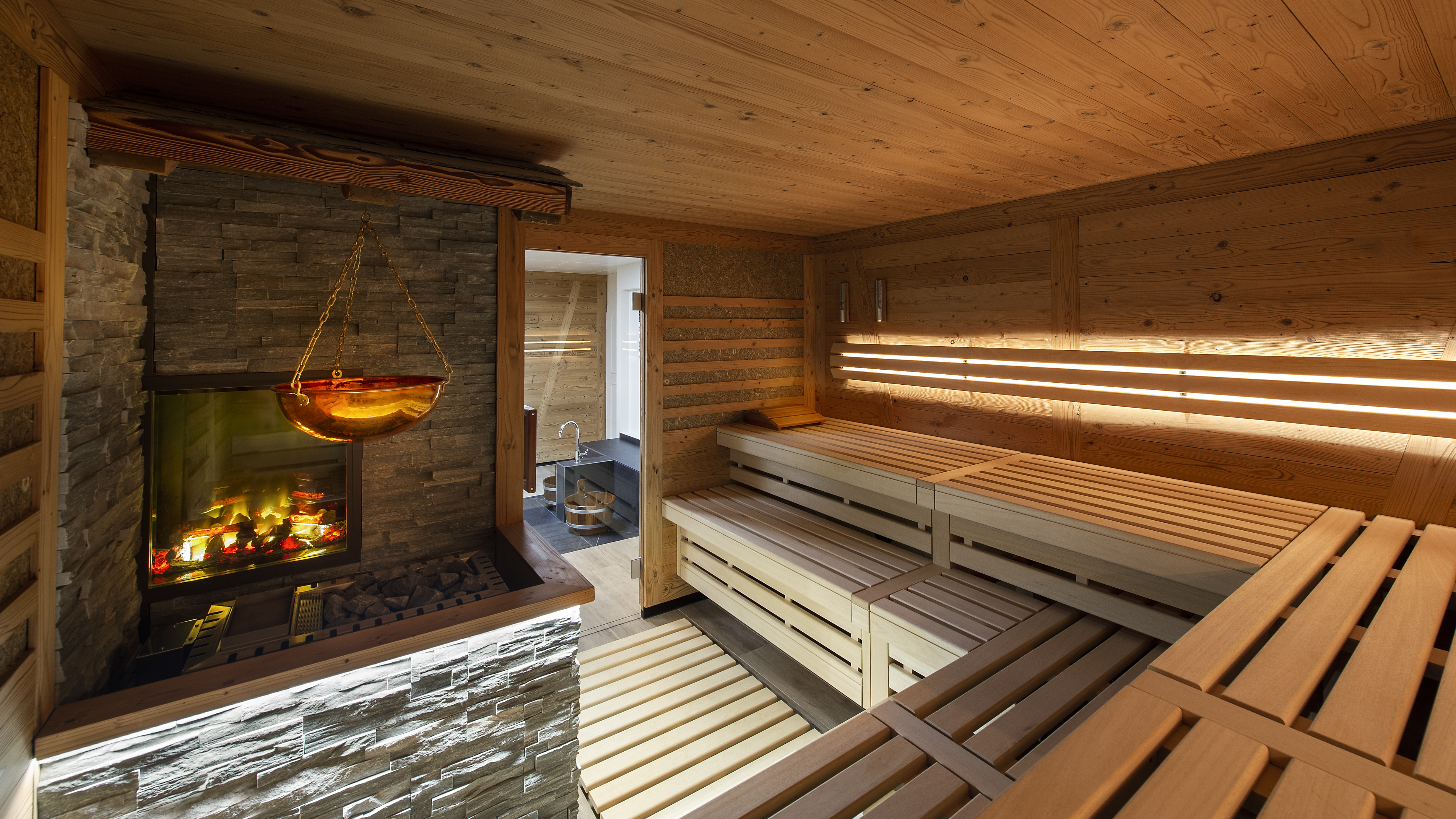 Golfhotel Les Hauts de Gstaad & SPA Saunen und Bäder im Detail Heu-Sauna