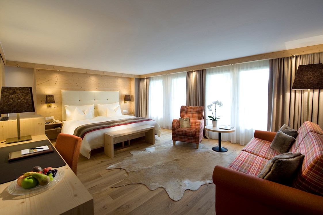 Wellnesshotel: Zimmer und Suiten im Alpen-Chic - Golfhotel Les Hauts de Gstaad & SPA