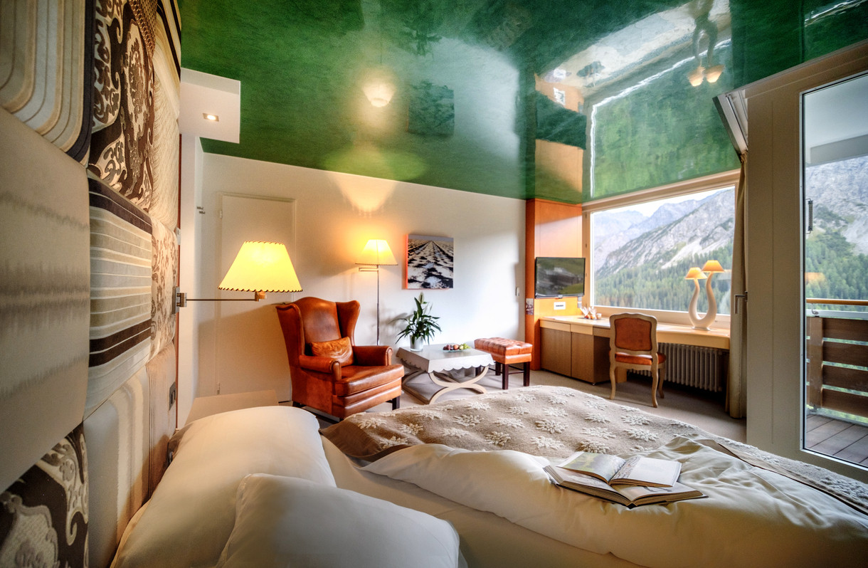 Tschuggen Grand Hotel Zimmerkategorien Deluxe Einzelzimmer