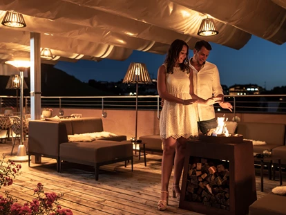 Wellnessurlaub - Dorf Tirol - Dachterrasse  - ABINEA Dolomiti Romantic SPA Hotel