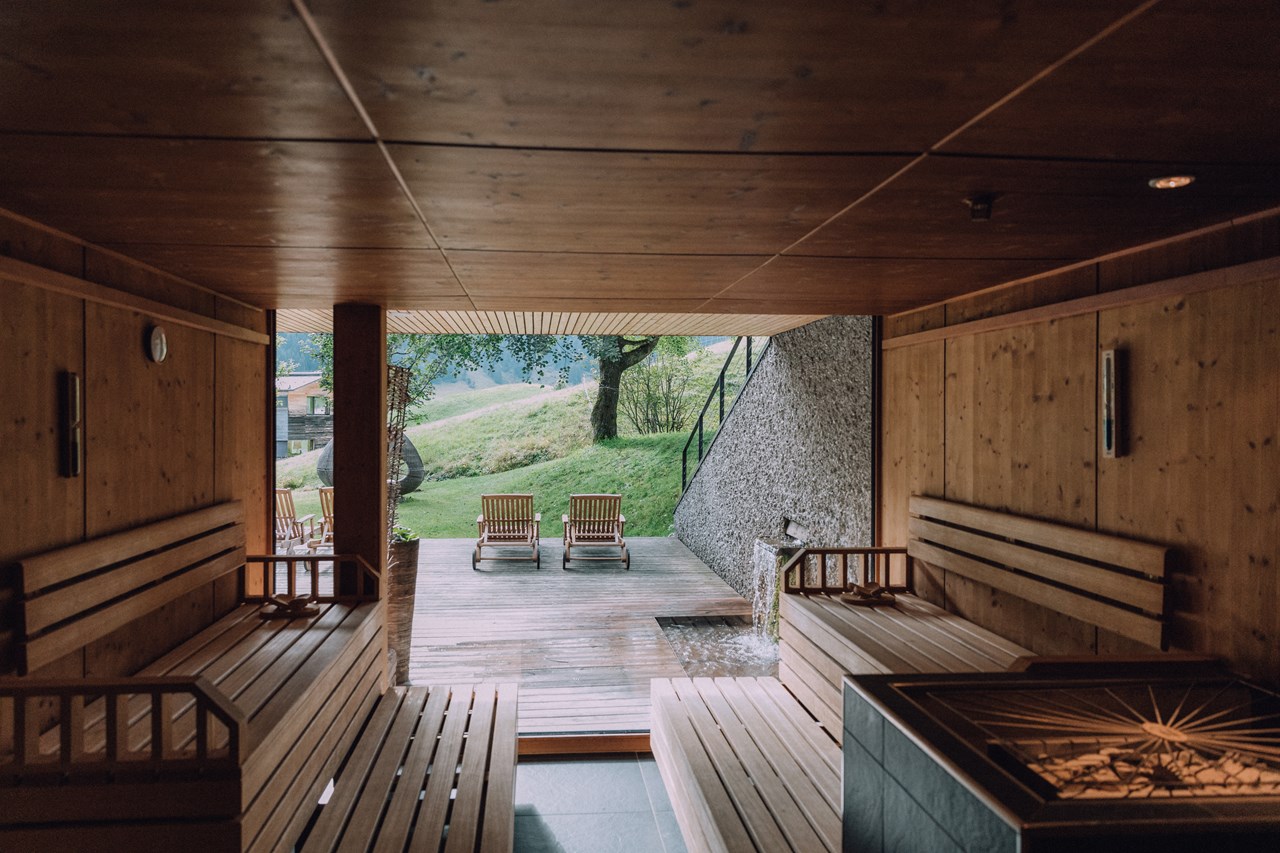 Das Naturhotel Chesa Valisa****s Saunen und Bäder im Detail Finnische Sauna