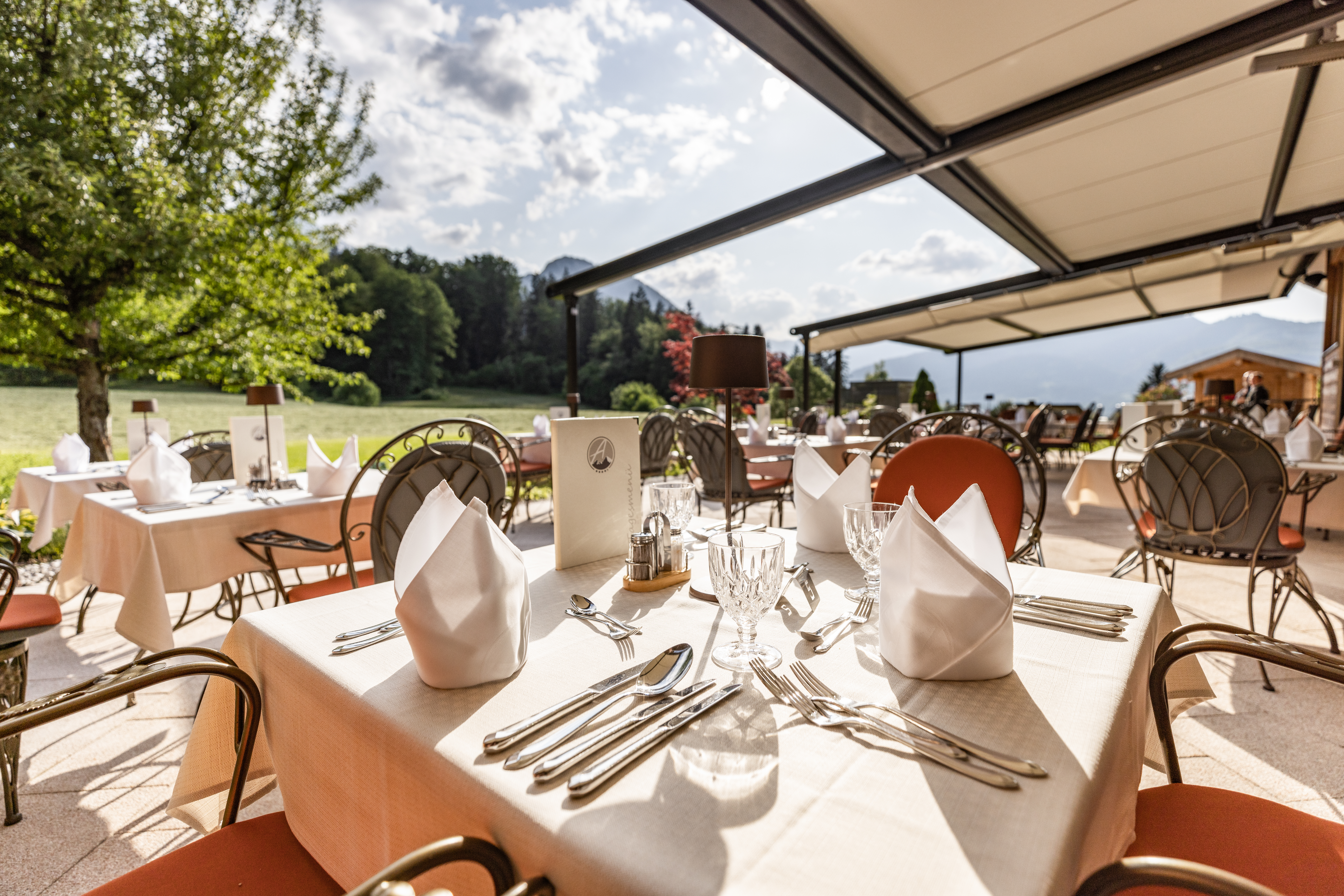 Wellnesshotel: Gartneterrasse - Alm- & Wellnesshotel Alpenhof