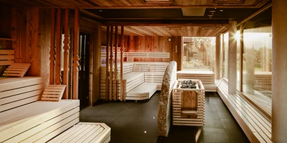 Wellnessurlaub - Biosauna - Isny im Allgäu - Panoramasauna mit Blick auf den Wildpark - Bergkristall - Mein Resort im Allgäu