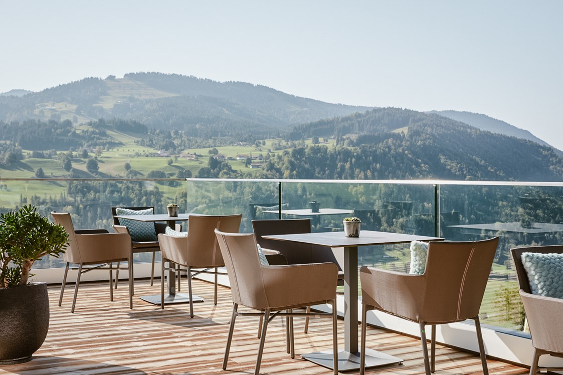 Wellnesshotel: Terrasse Weitblick - Bergkristall - Mein Resort im Allgäu