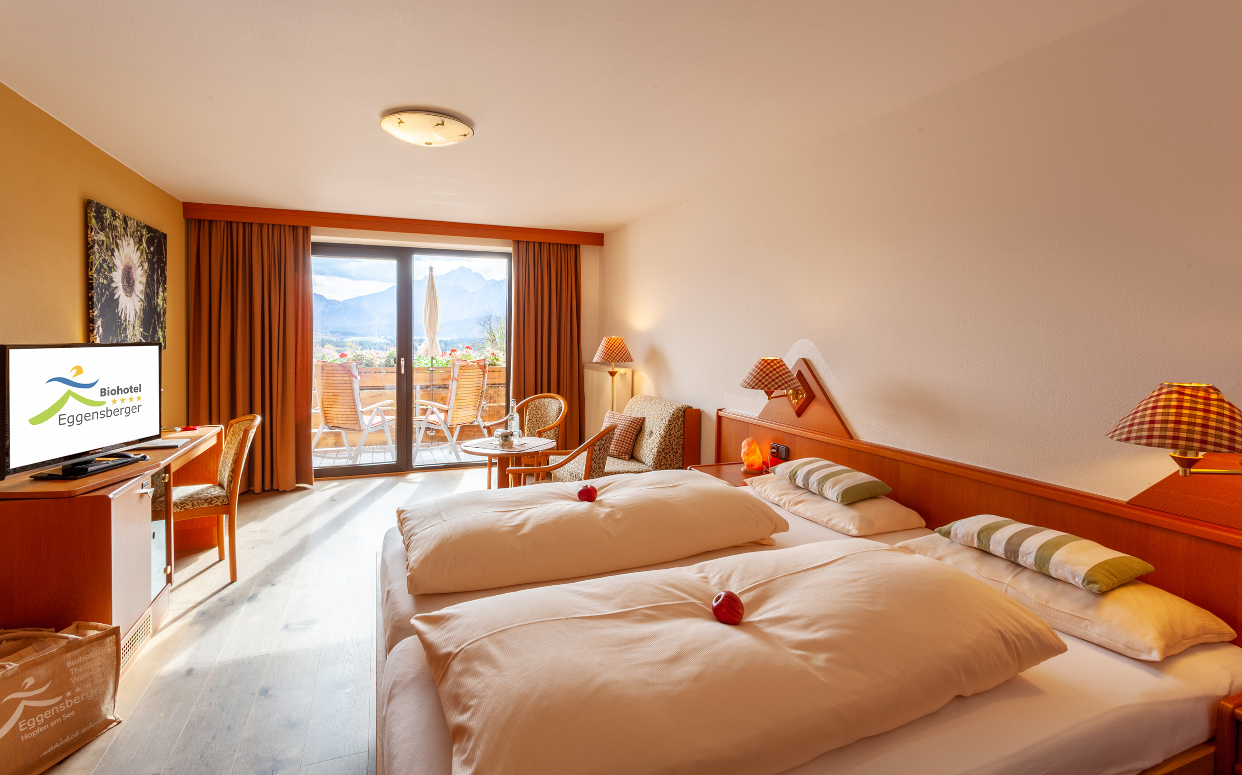 Biohotel Eggensberger**** Zimmerkategorien COMFORT Doppelzimmer "Südpanorama"