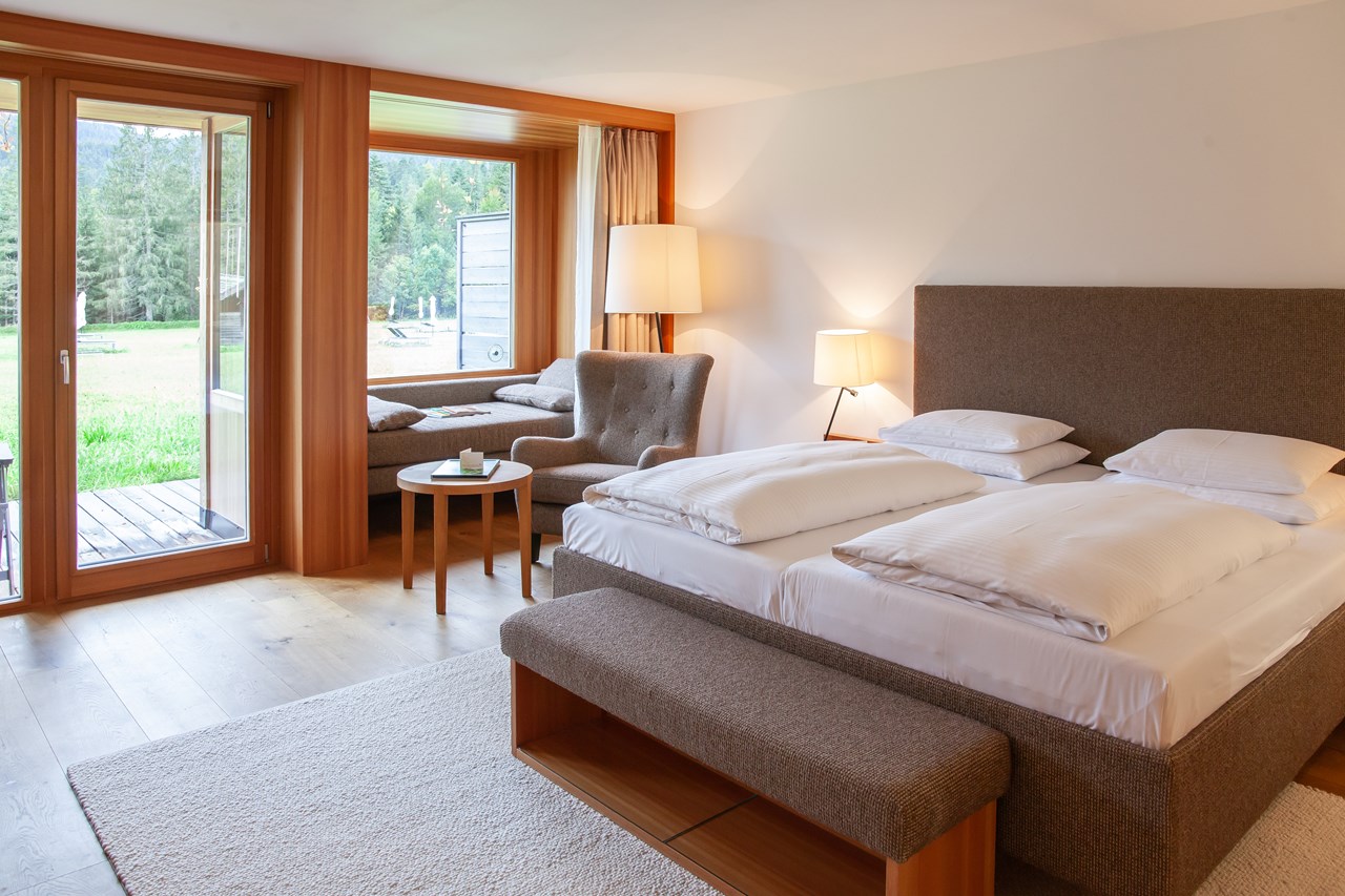 Das Kranzbach Zimmerkategorien Doppelzimmer Gartenflülgel