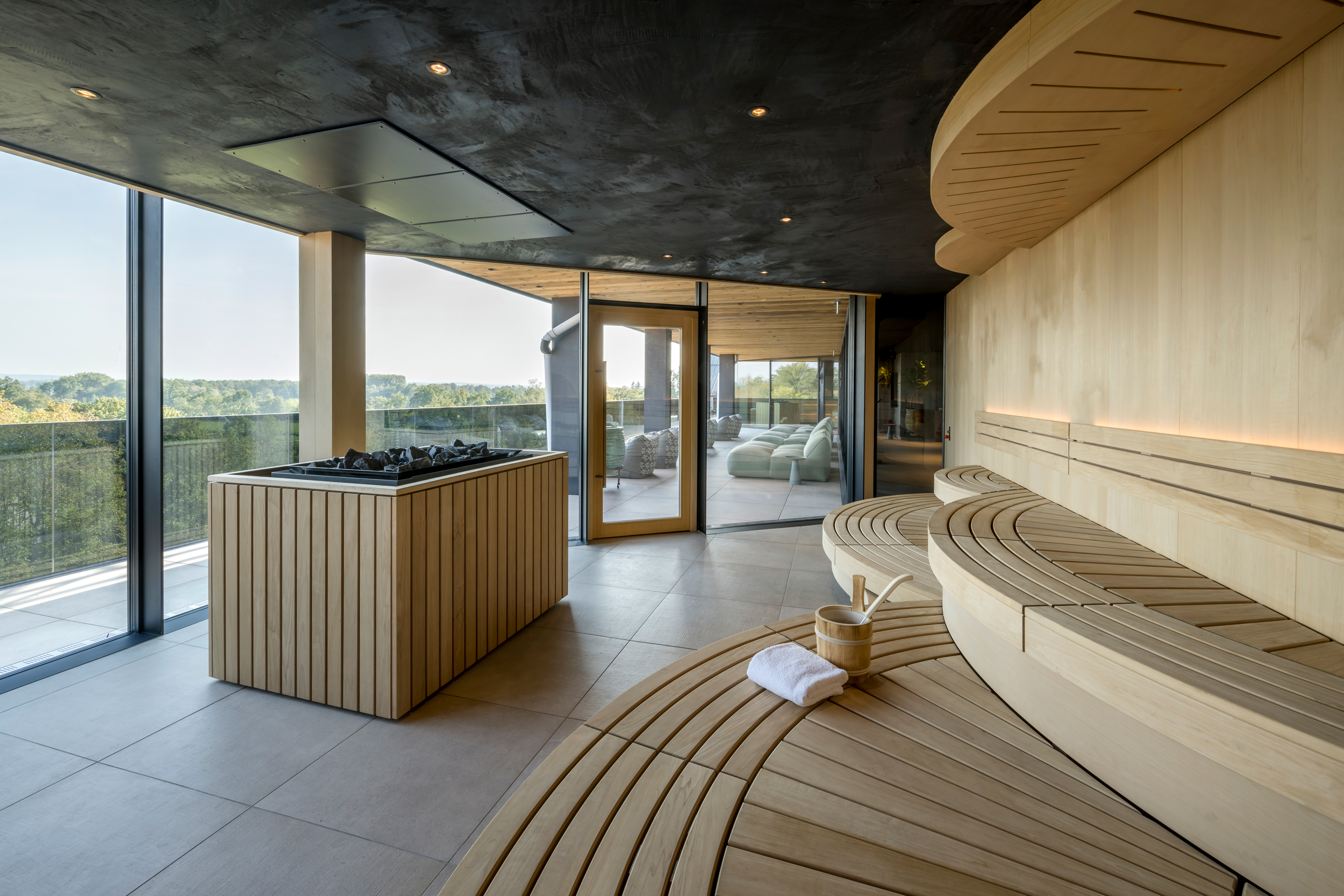 DAS MÜHLBACH thermal retreat & wellness resort Saunen und Bäder im Detail Finnische Sauna 90°
