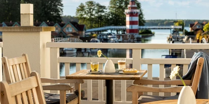 Wellnessurlaub - Sauna im Zimmer - Brandenburg - Terrasse - Precise Resort Hafendorf Rheinsberg