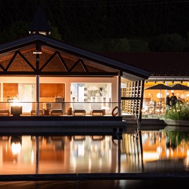 Wellnesshotel: Abendromantik am See, wo im Sommer auch regelmäßig das Seefest stattfindet. - Haubers Naturresort