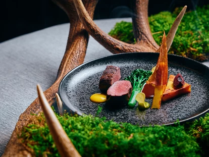 Wellnessurlaub - Private Spa - Otterbach (Sankt Florian am Inn) - Hauptgang: Hirsch - 5* Wellness- & Sporthotel Jagdhof