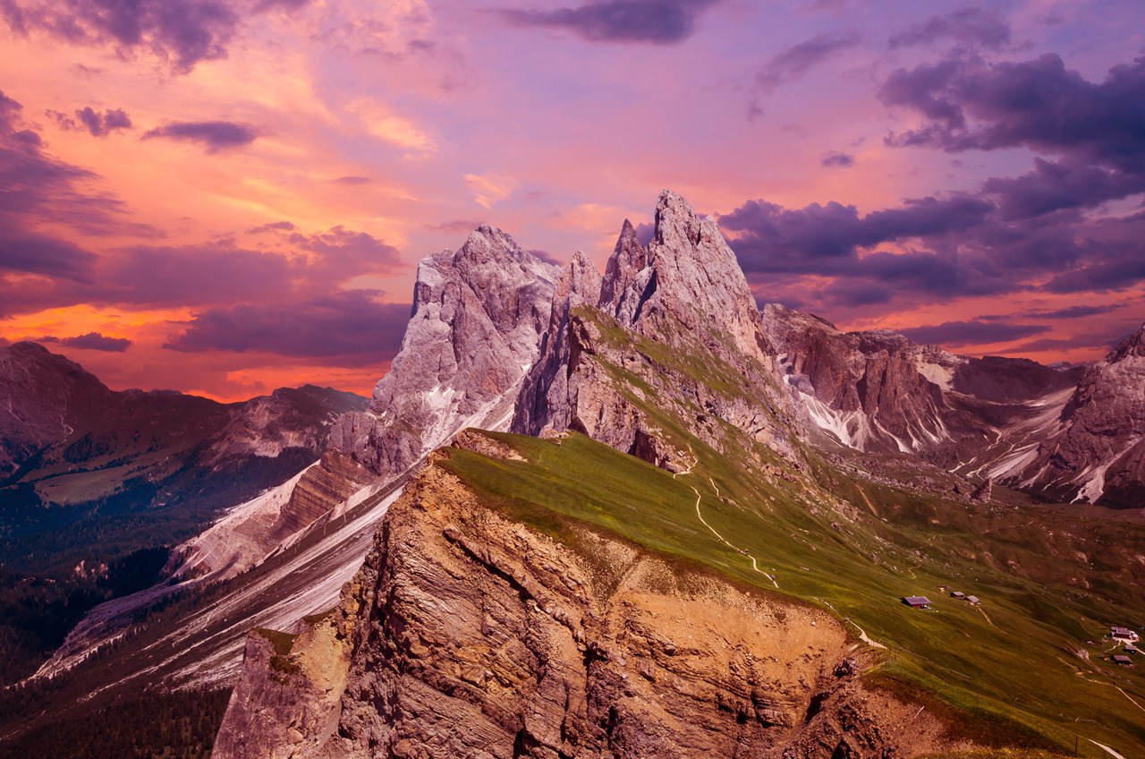 Alpin Garden Luxury Maison & SPA Ausflugsziele Seceda: Goldige Aussicht