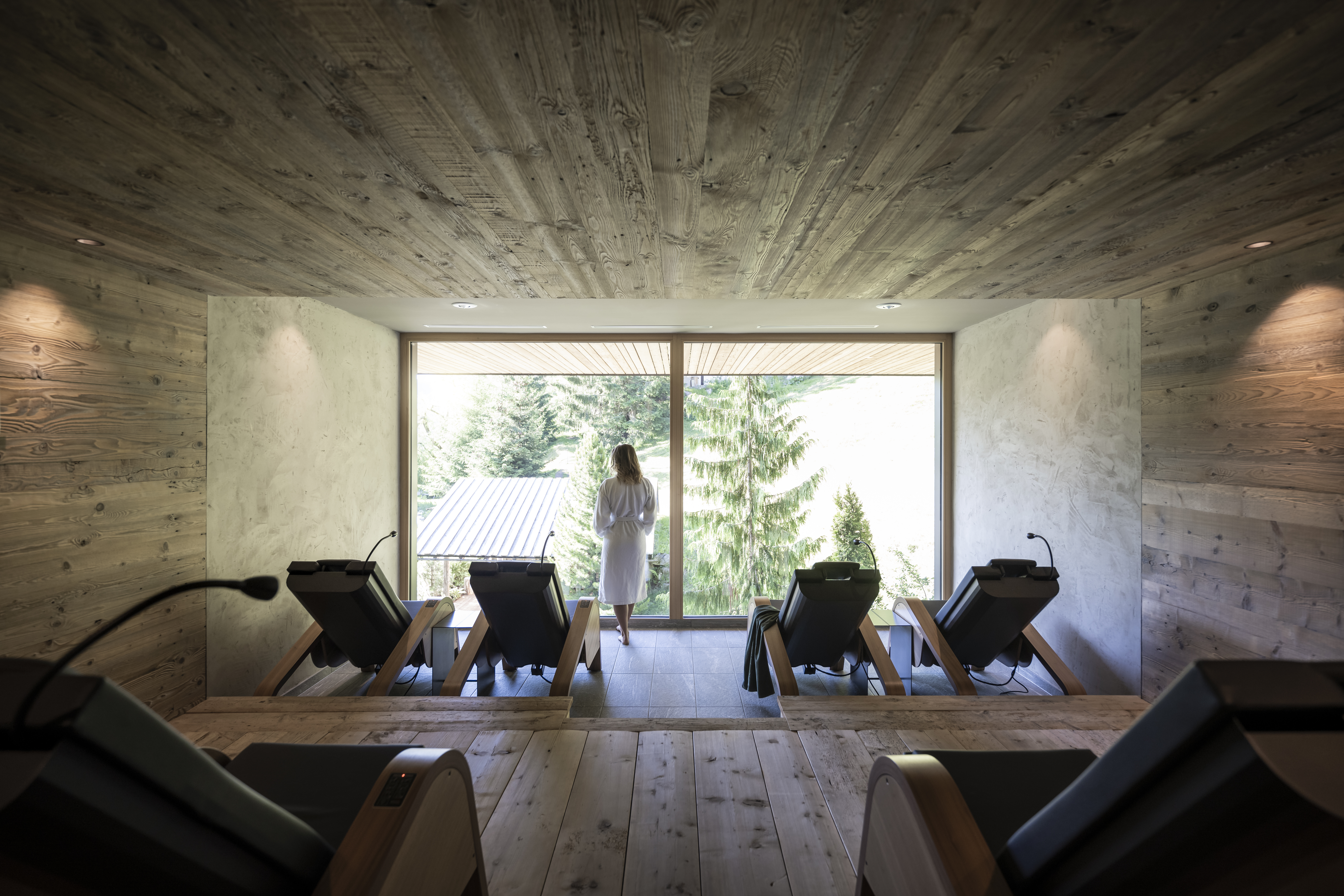 Viktoria Alpine Hideaway Saunen und Bäder im Detail Deep Heat Beds