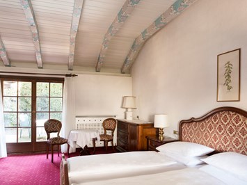 Hotel Castel Rundegg ****s Zimmerkategorien Doppelzimmer "De Luxe mit Garten"