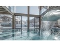 Wellnesshotel: INNs HOLZ Natur- & Vitalhotel**** Ausblick vom Indoorpool im Winter - INNs HOLZ Natur- & Vitalhotel****