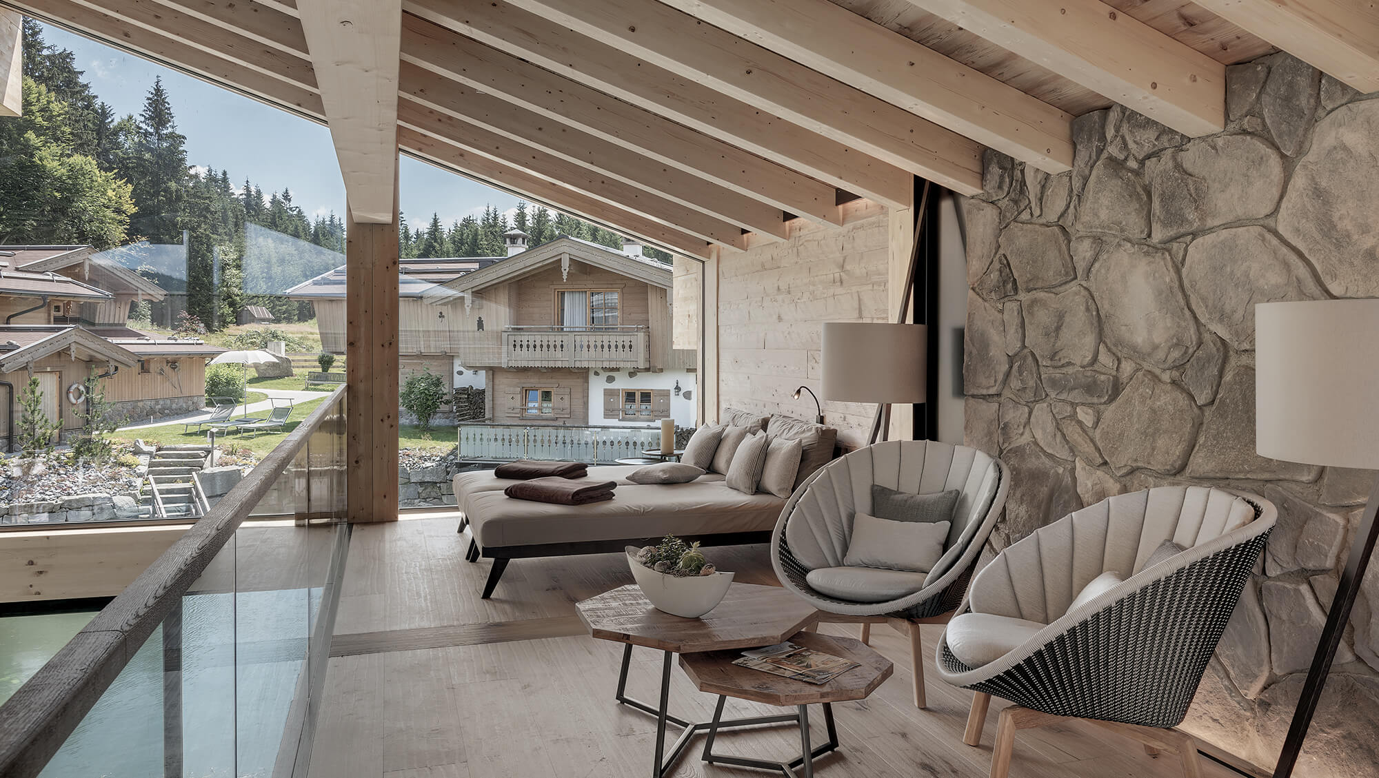 Wellnesshotel: INNs HOLZ Natur- & Vitalhotel****s Panoramalounge - INNs HOLZ Natur- & Vitalhotel****s - Sauna | Spa