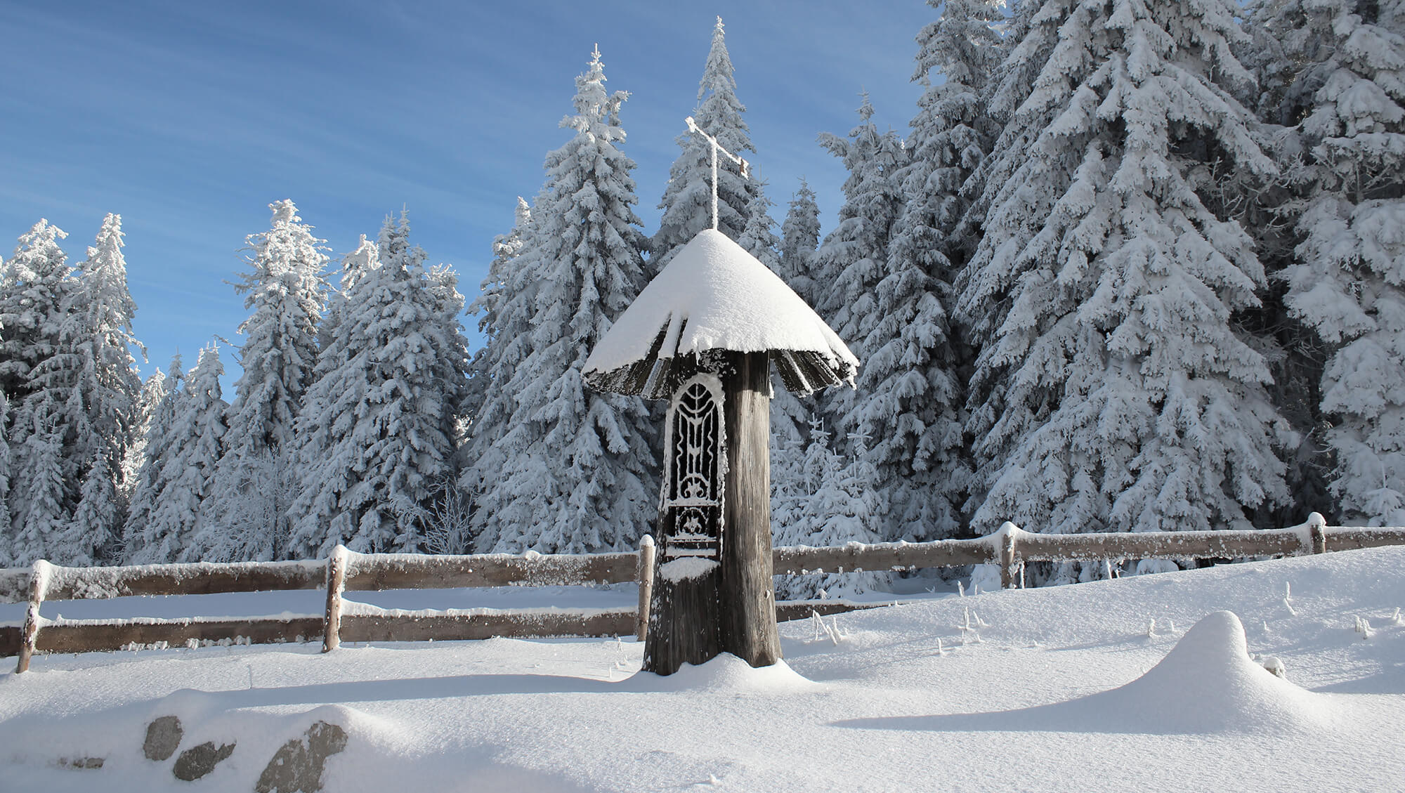 Wellnesshotel: INNs HOLZ Natur- & Vitalhotel****s Kapelle im Winter - INNs HOLZ Natur- & Vitalhotel****s - Hotel | Umgebung