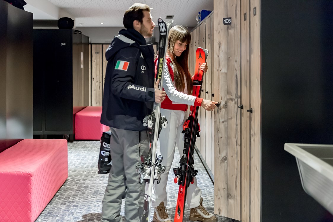 Wellnesshotel: Skiraum mit Skiverleih - Aktiv- & Wellnesshotel Bergfried