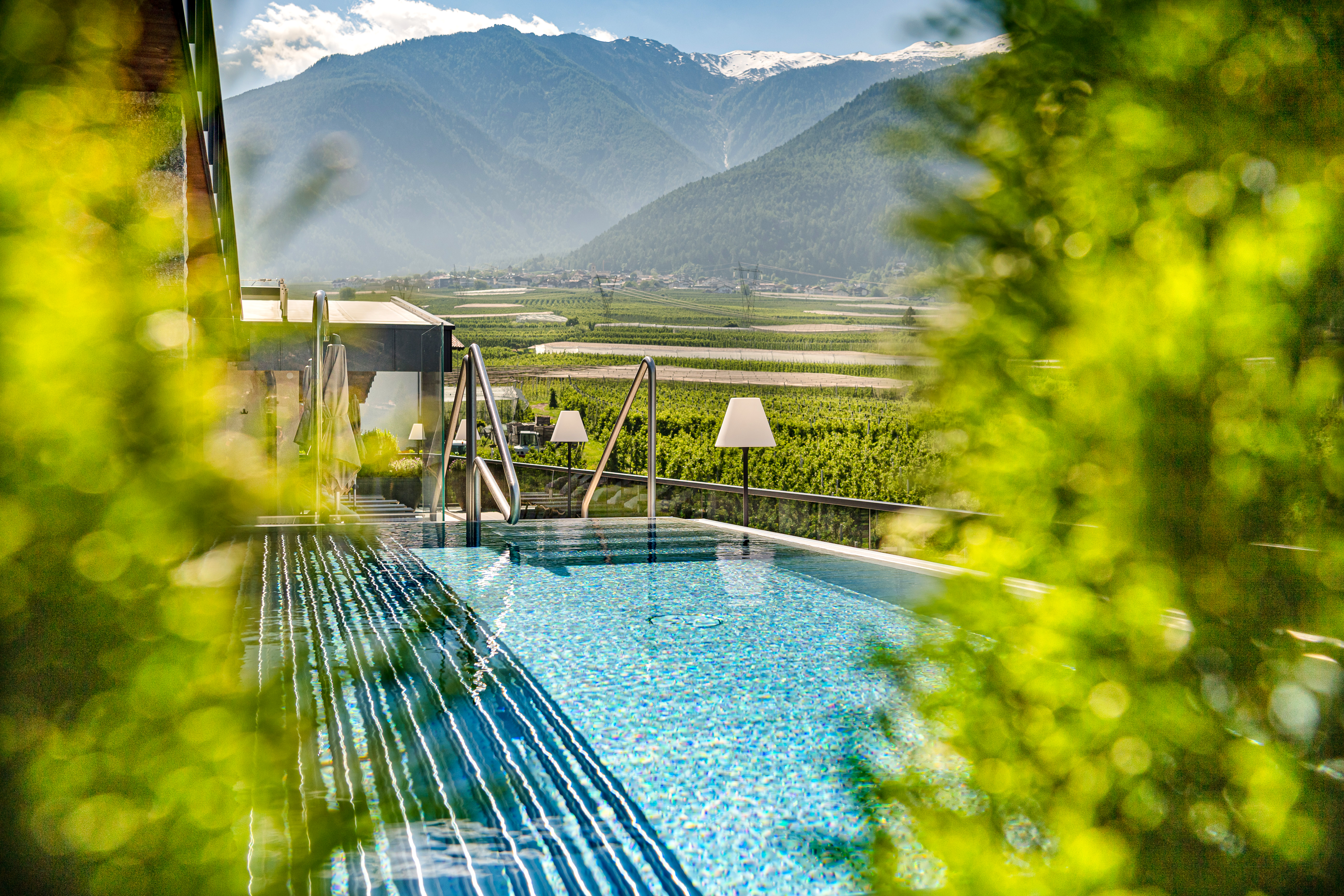 Wellnessurlaub - Private Sky Spa mit Blick auf die Vinschger Bergwelt - Piris Jagdhof | DolceVita Adventure Experience