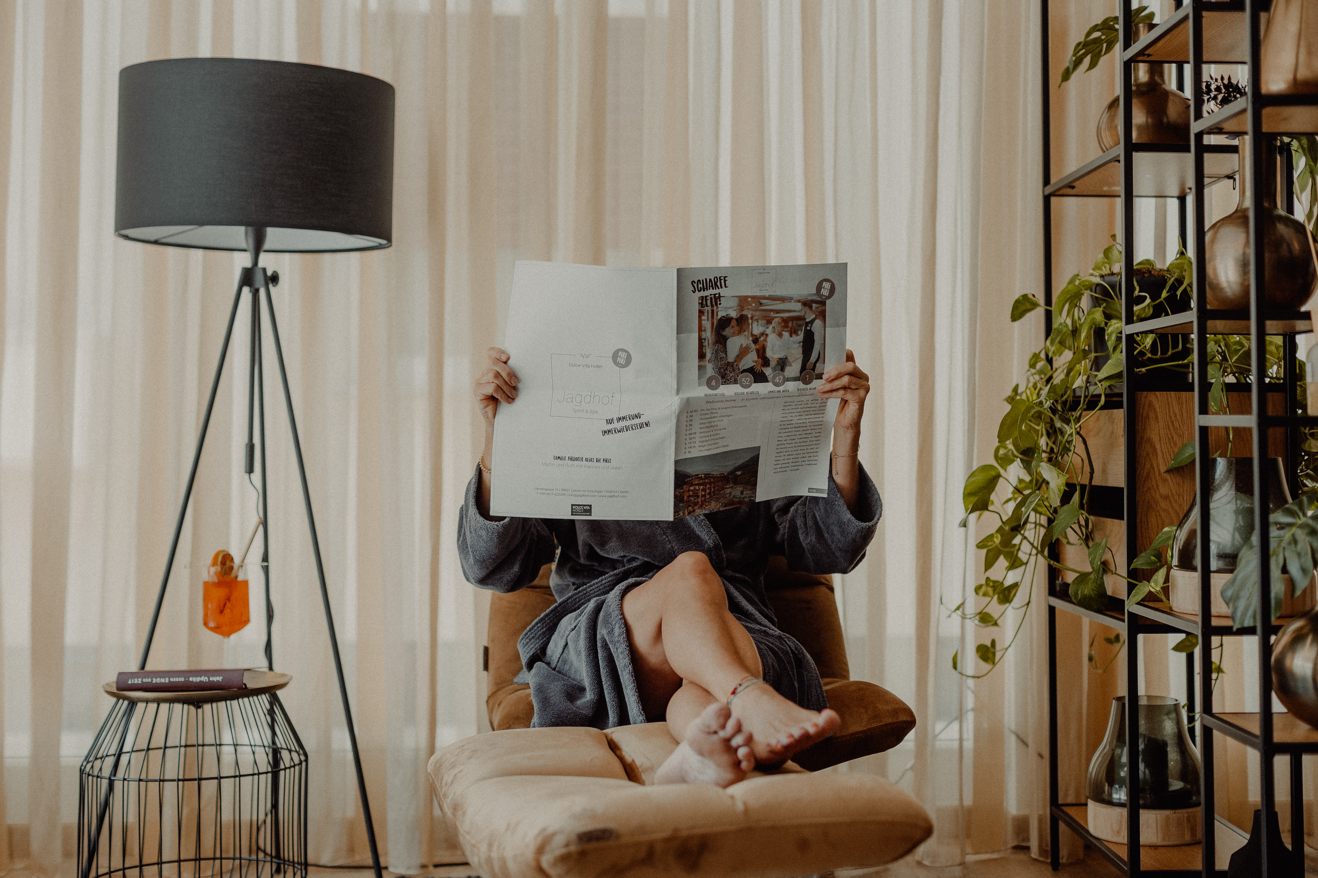 Wellnesshotel: Unsere Lese-Lounge mit Bibliothek - Piris Jagdhof | DolceVita Experience - Sauna | Spa