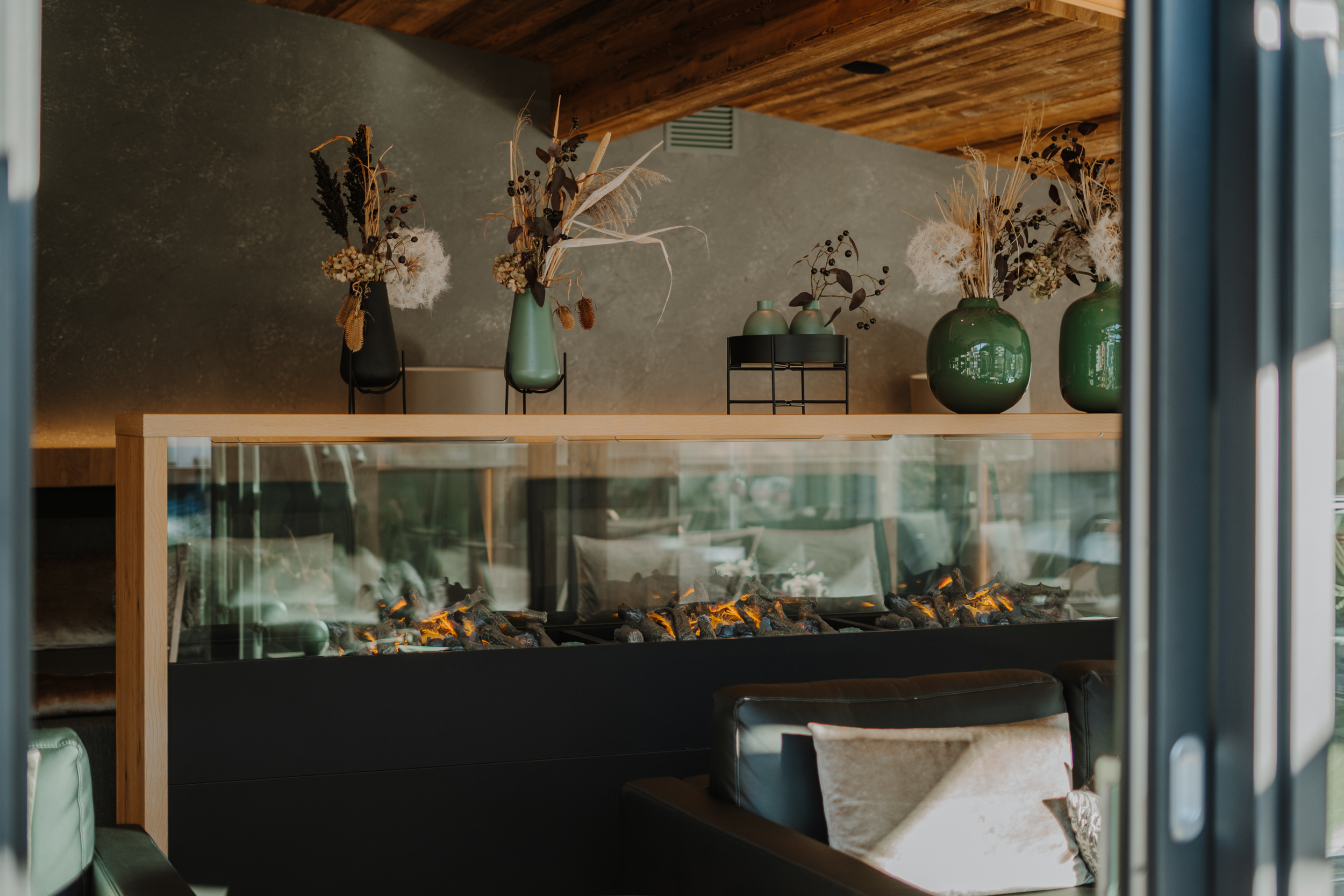 Wellnesshotel: Panorama Ruheraum mit Feuerstelle - Piris Jagdhof | DolceVita Experience