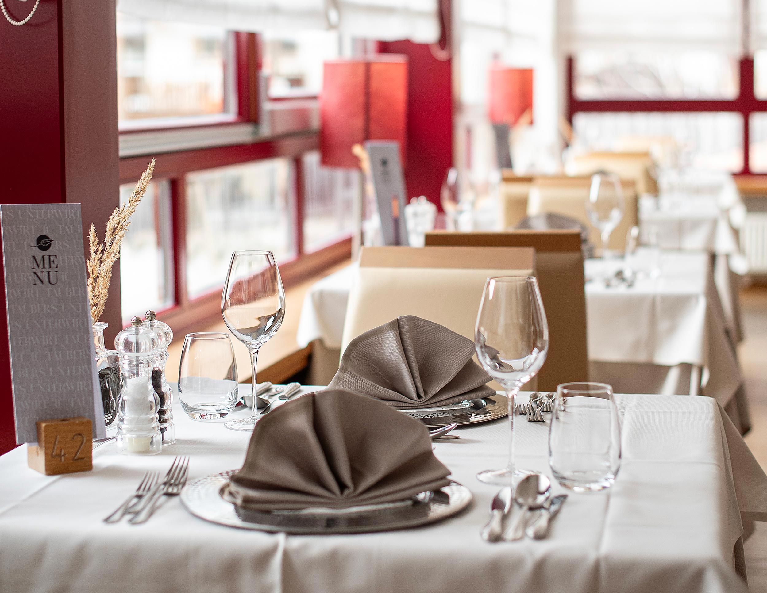 Wellnessurlaub - Eisacktal - Aktiv- & Vitalhotel Taubers Unterwirt, Restaurant - Aktiv- & Vitalhotel Taubers Unterwirt