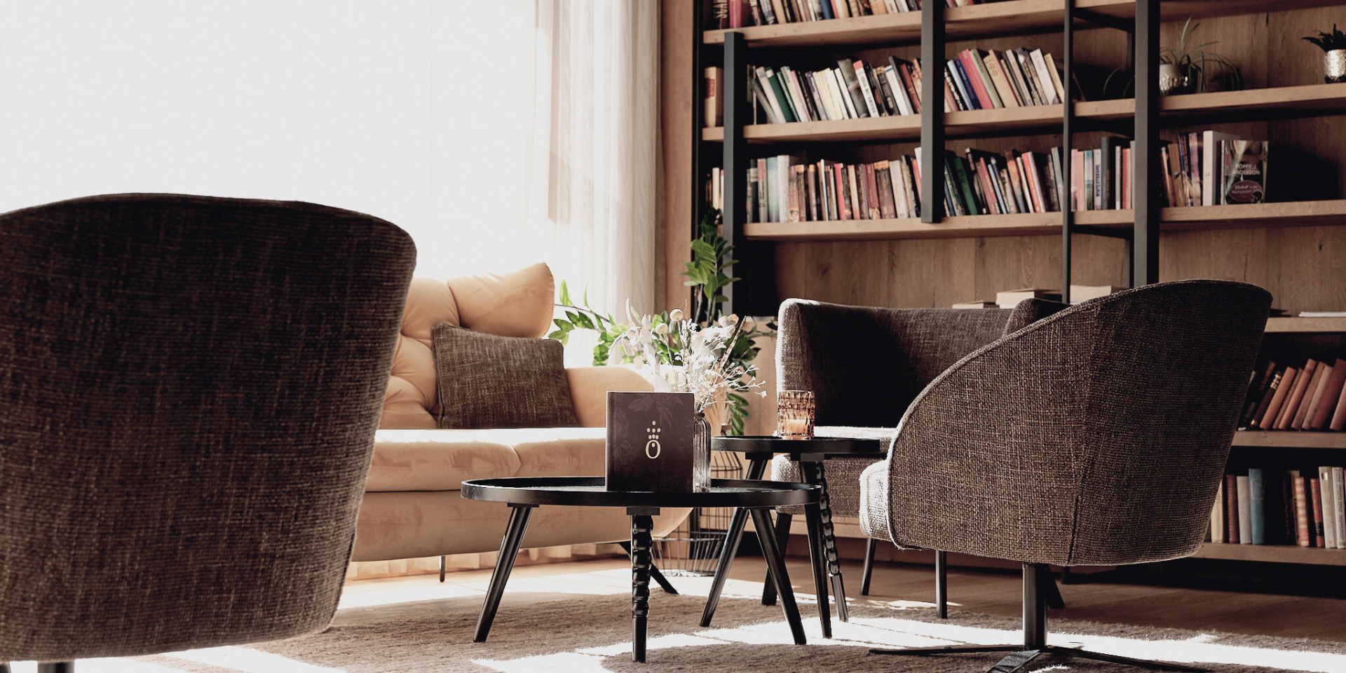 Wellnesshotel: Ein Ort zum Ankommen, Abschalten und Genießen: Die stilvolle Lounge & Bibliothek der HOCHKÖNIGIN in Maria Alm verbindet modernes Design mit gemütlicher Eleganz. Hier treffen Licht, Holz und warme Stoffe auf entspannte Stimmung – perfekt für ruhige Lesestunden, inspirierende Gespräche oder einfach ei - die HOCHKÖNIGIN - Mountain Resort