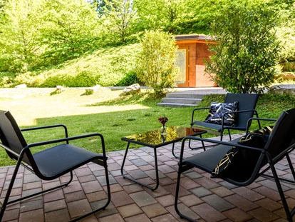 Wellnessurlaub - Hotel-Schwerpunkt: Wellness & Natur - Armsheim - Wellness-Garten - AKZENT Waldhotel Rheingau