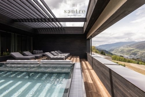 Santre dolomythic home Saunen und Bäder im Detail Whirlpool im adults only Bereich