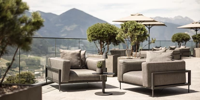 Wellnessurlaub - Dorf Tirol - Terrasse Bar - Santre dolomythic home
